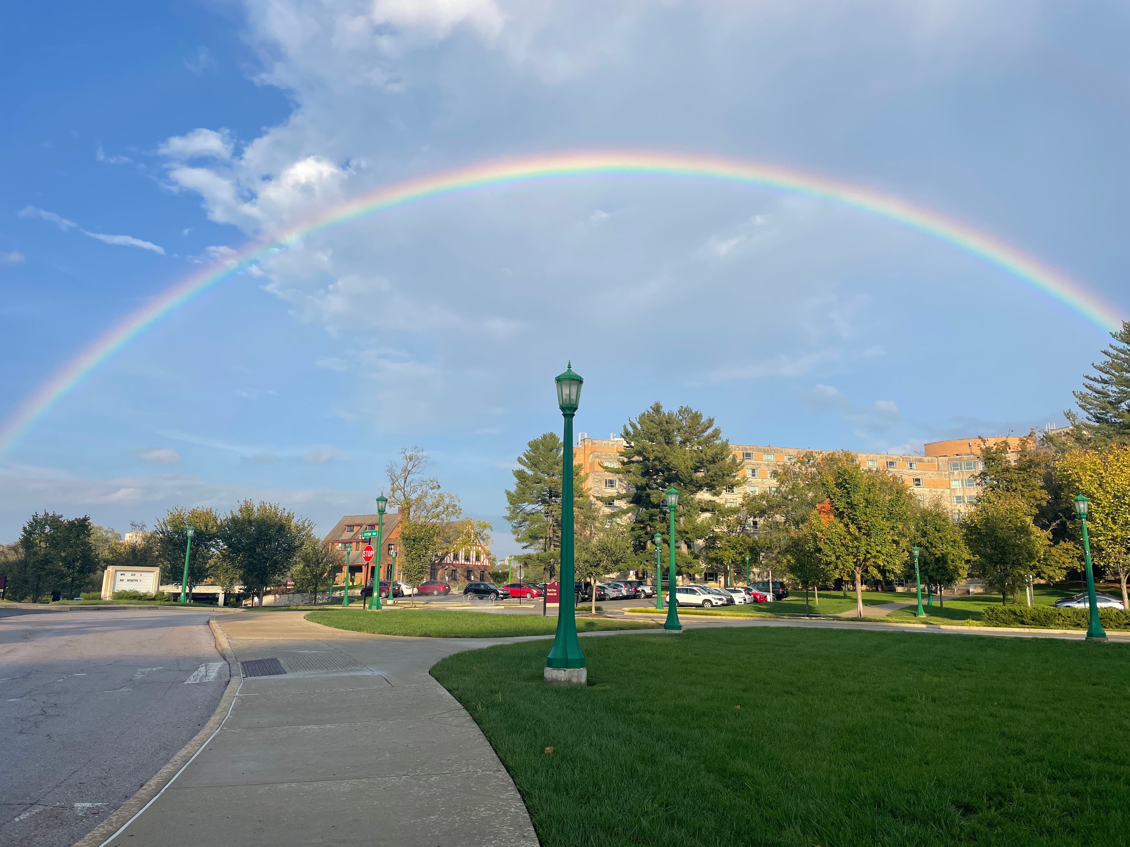 Rainbow on campus