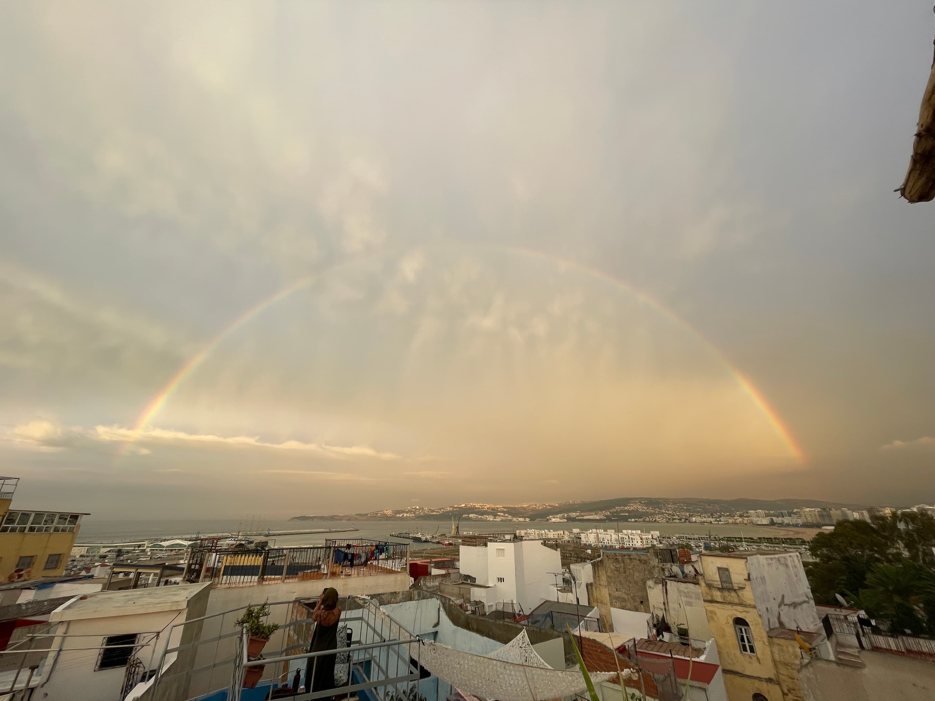 Rainbow from my hostel roof